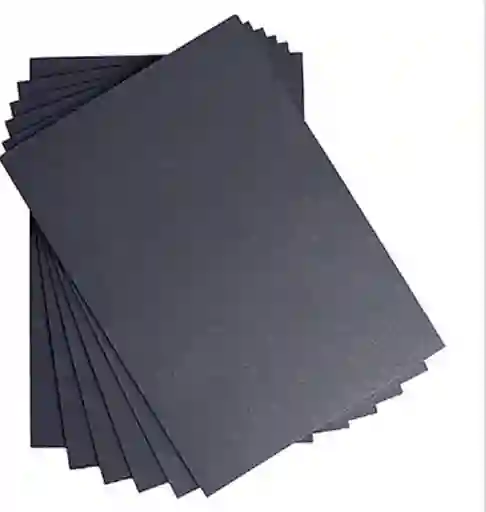 Cartulina 1/8 Negra Paquete X7