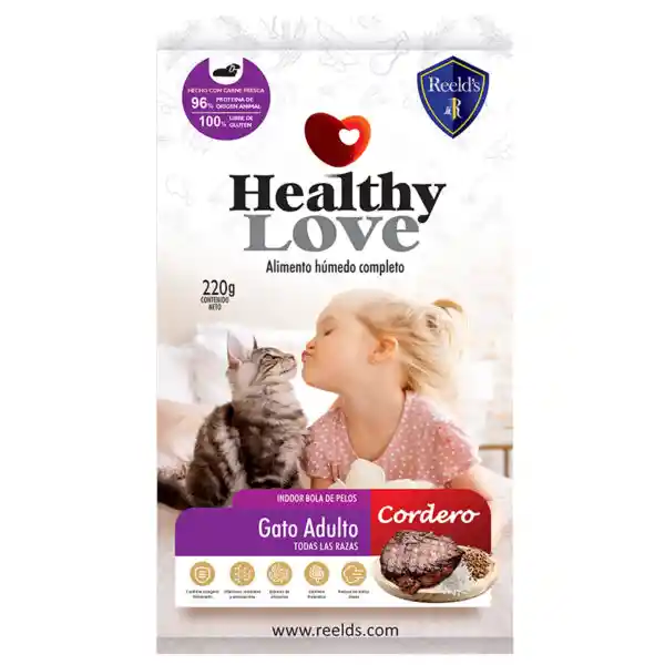 Healthy Love Gatos Adultos Cordero X 220gr