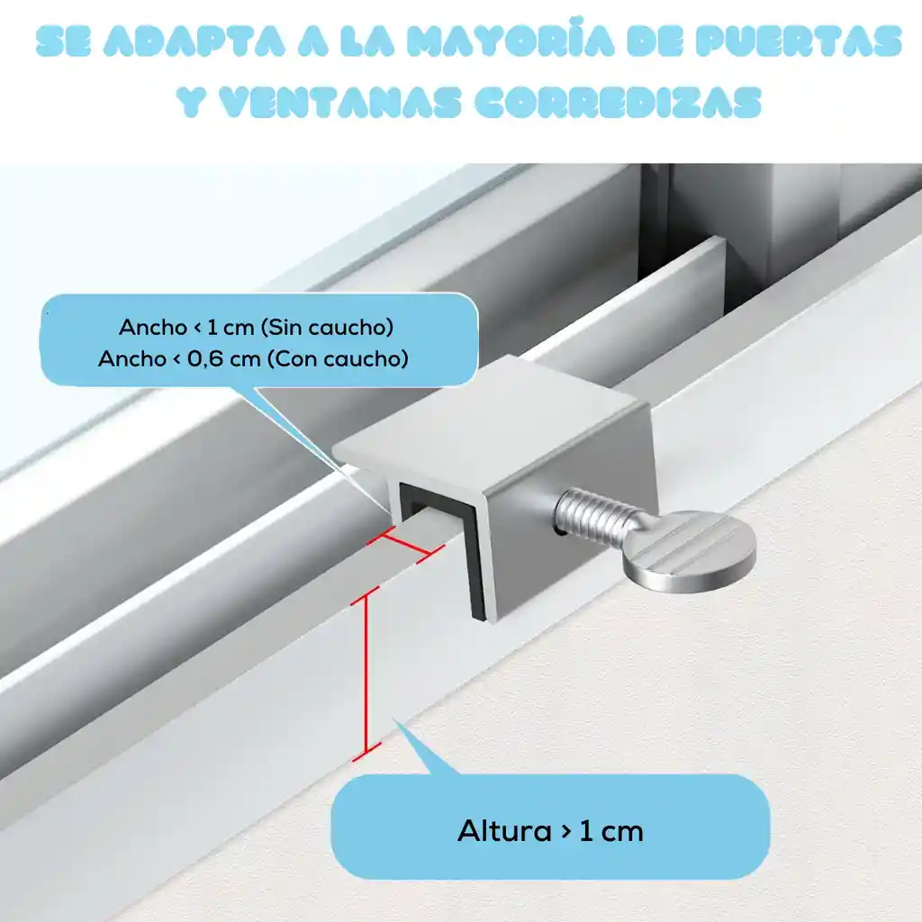 Traba De Seguridad Para Ventanas Y Puertas