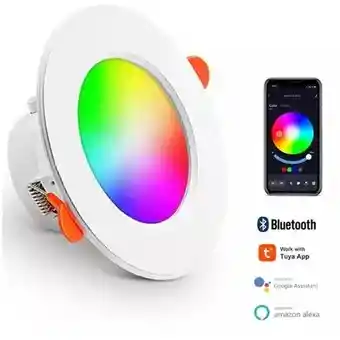 Lampara Techo Plafon Luminaria Inteligente Rgb Tuya 15w