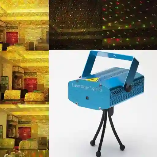 Proyector Laser Decoración Luces Navidad Discoteca Multipuntos