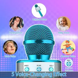 Micrófono Karaoke Bluetooth Parlante Para Cantar Niños