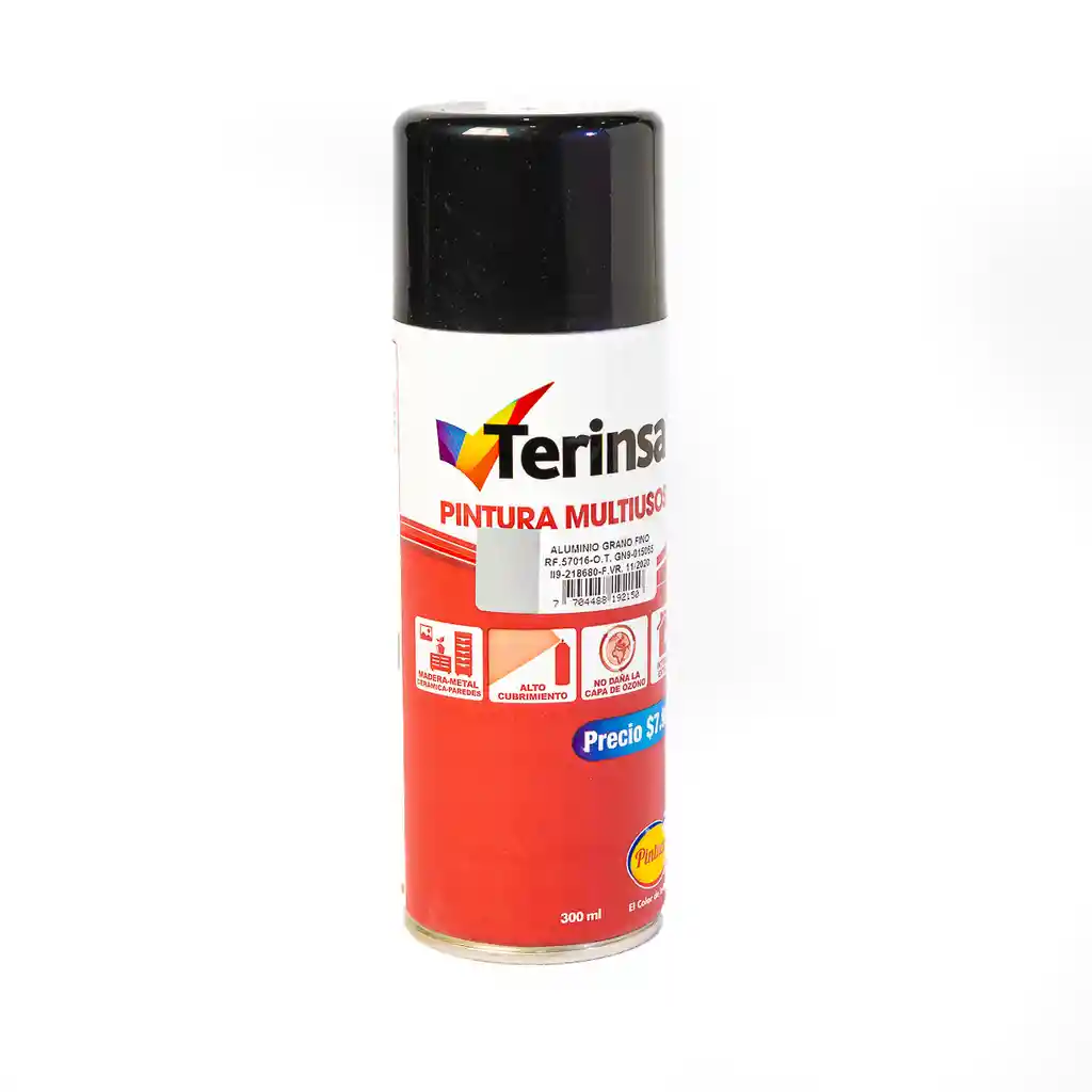 Aerosol Laca Aluminio Grano Fino Terinsa 300ml