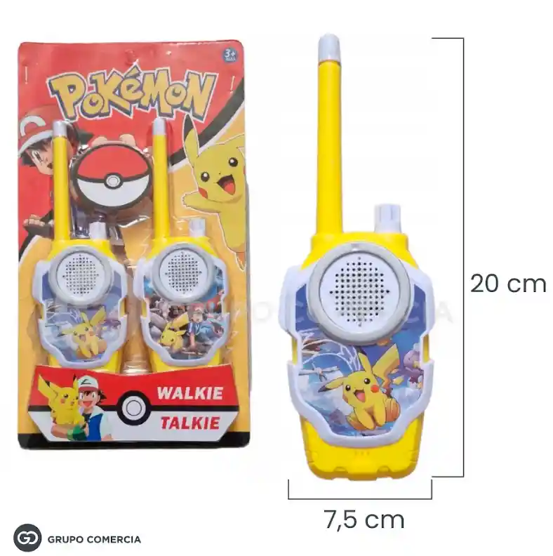 Boquitoquis Radio Comunicadores Infantiles Pokemon Set X 2