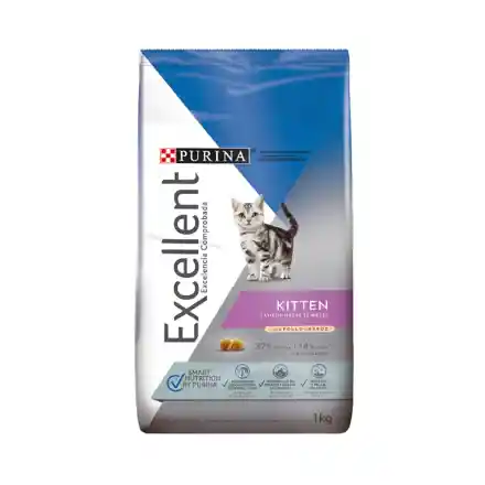 Purina Excellent Kitten Smart Pollo Y Arroz X 1kg