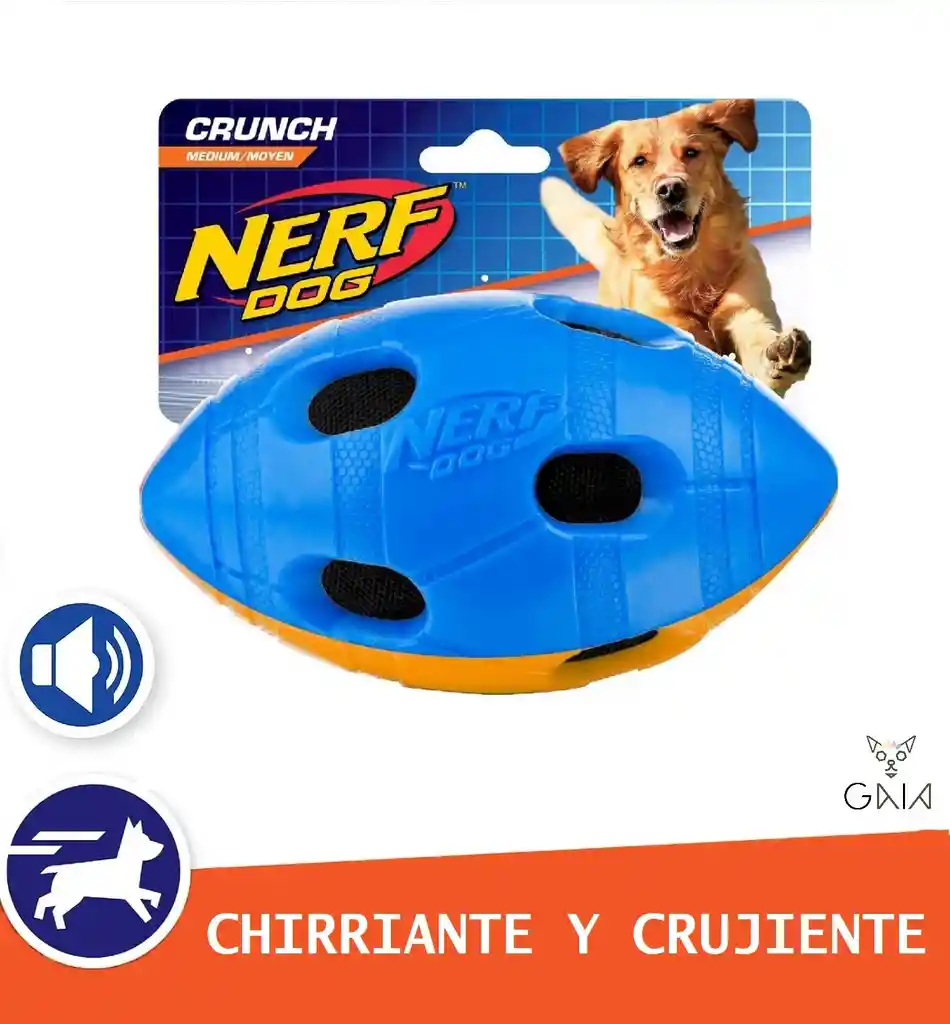 Pelota Futbol Crujiente Nerf Dog