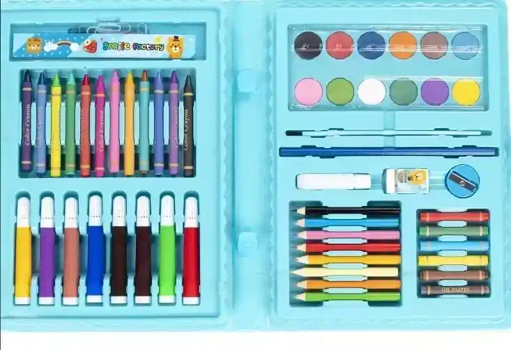 Set Kit Colores Juego Arte/dibujo Creativo Infantil -68 Pcs