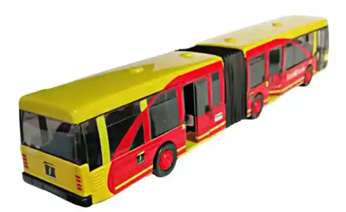 Bus Transmilenio Metálico Articulado 30cm Original Coleccion