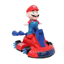 Super Hero Mario Kart Luz Led Y Sonido Juguete Para Niños