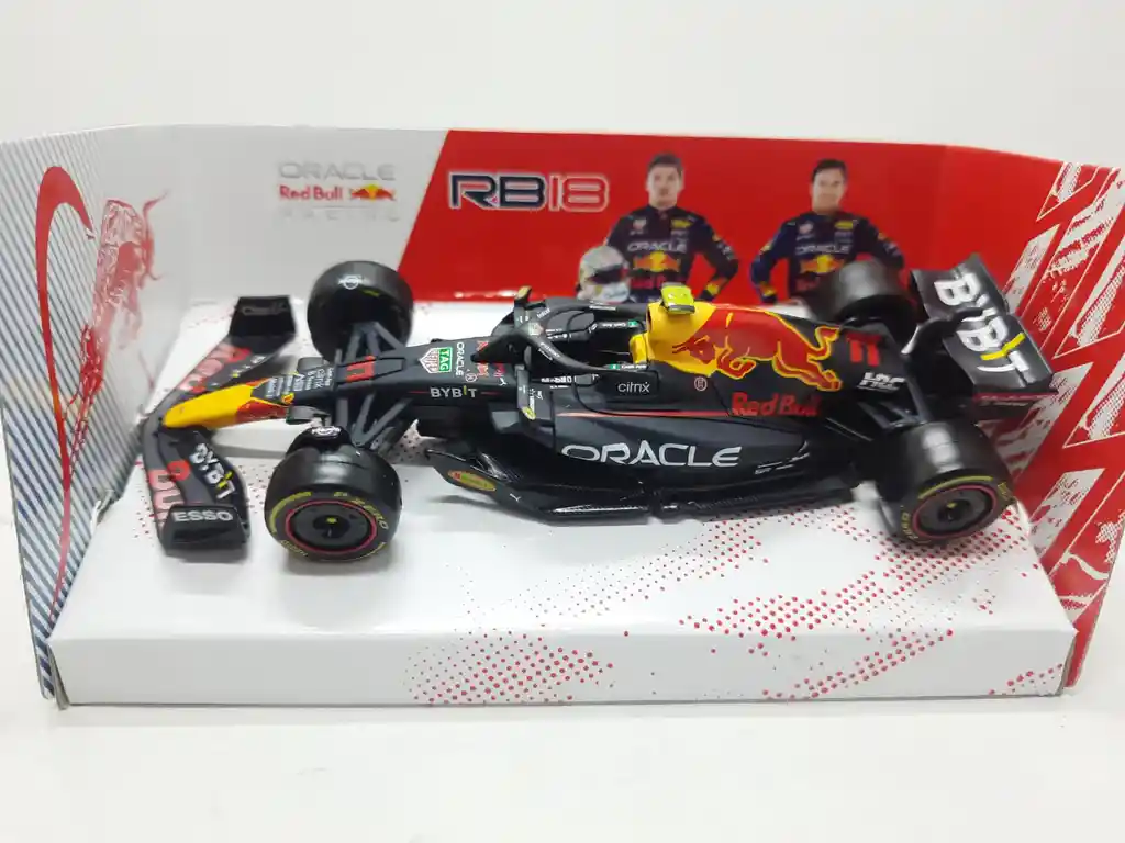 Carro Formula 1 Redbull Rb18 # 11 S. Perez Escala 1/43 De Colección