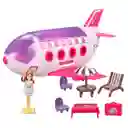 Avión Jet Pasajeros Fashion Muñecas Accesorios Juguete Niñas Grande