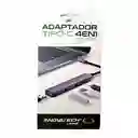 Adaptador Hub Tipo C 4 En 1 (usb 3.0, 2.0 Y Tipo C)