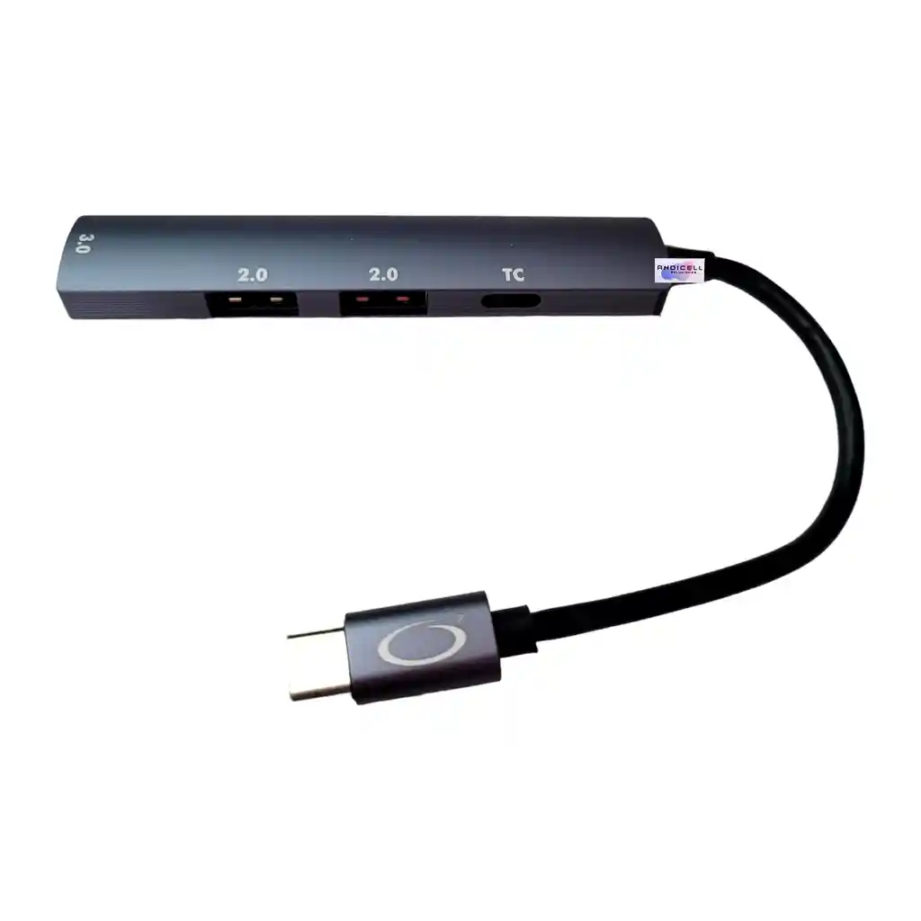 Adaptador Hub Tipo C 4 En 1 (usb 3.0, 2.0 Y Tipo C)