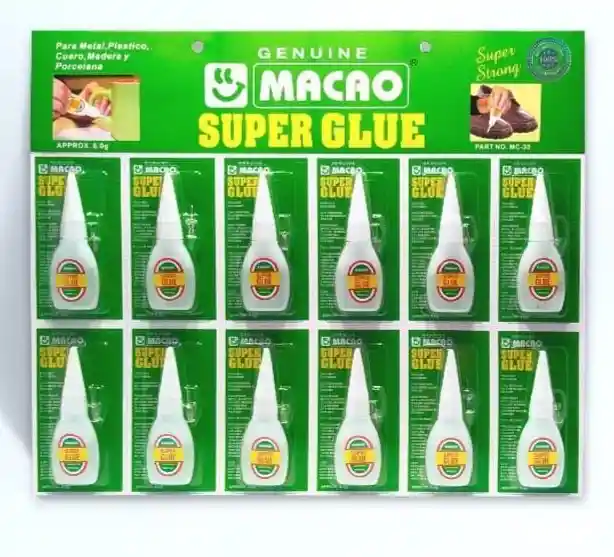 Pegante Instantáneo Super Glue Macao 8g