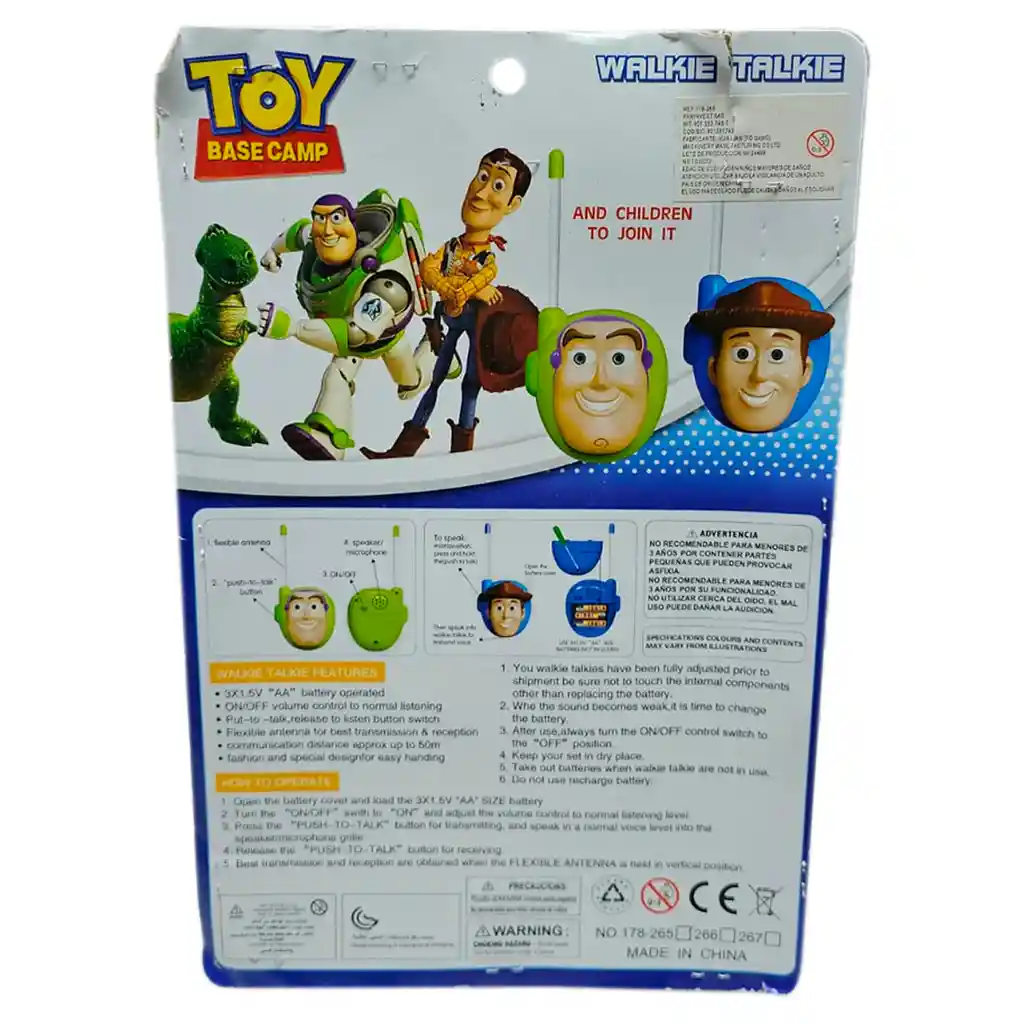 Walkie Talkie Personajes Radio Boqui Toqui Juguete Niños Aleatorio