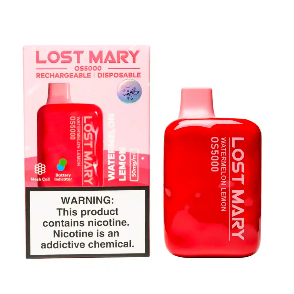 Vape Elfbar Lost Mary Watermelon Lemon 5000 Puffs.