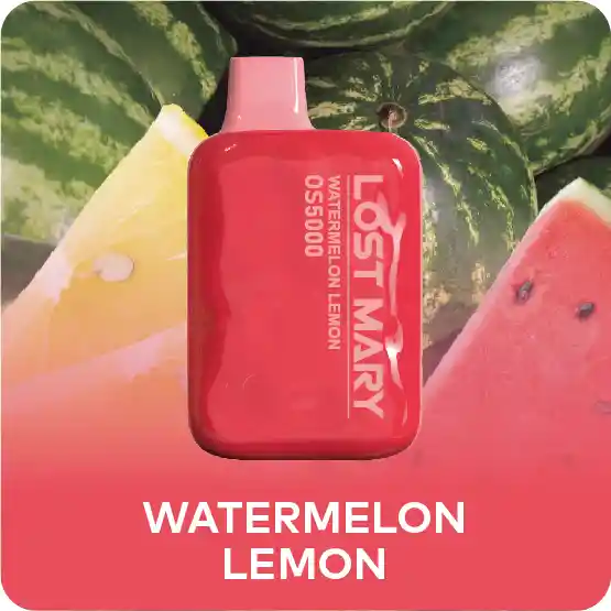 Vape Elfbar Lost Mary Watermelon Lemon 5000 Puffs.