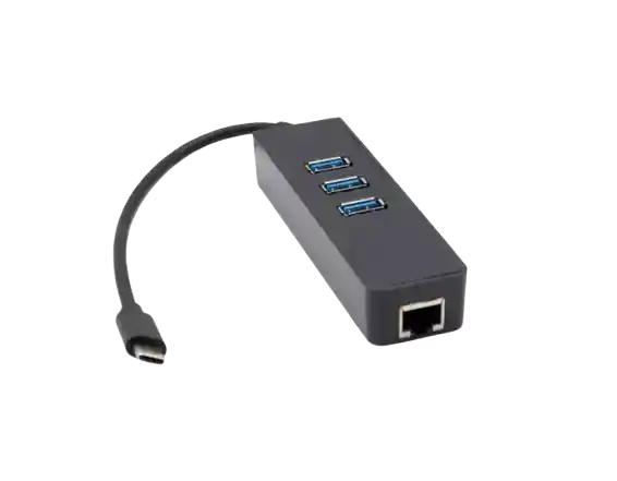 Tarjeta De Red Tipo C Lan Con 3 Port Usb 3.0