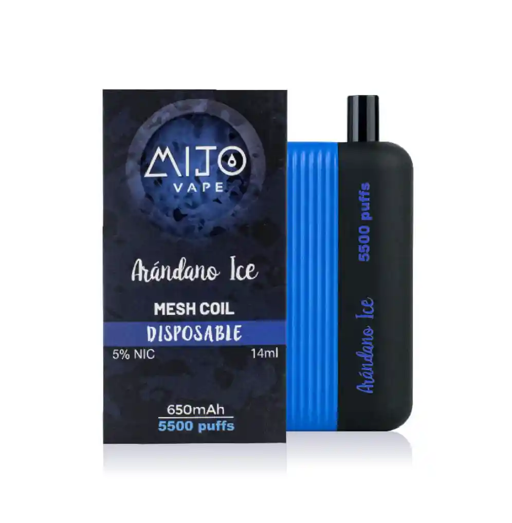 Vape Mijo Arándano Ice 5500 Puffs