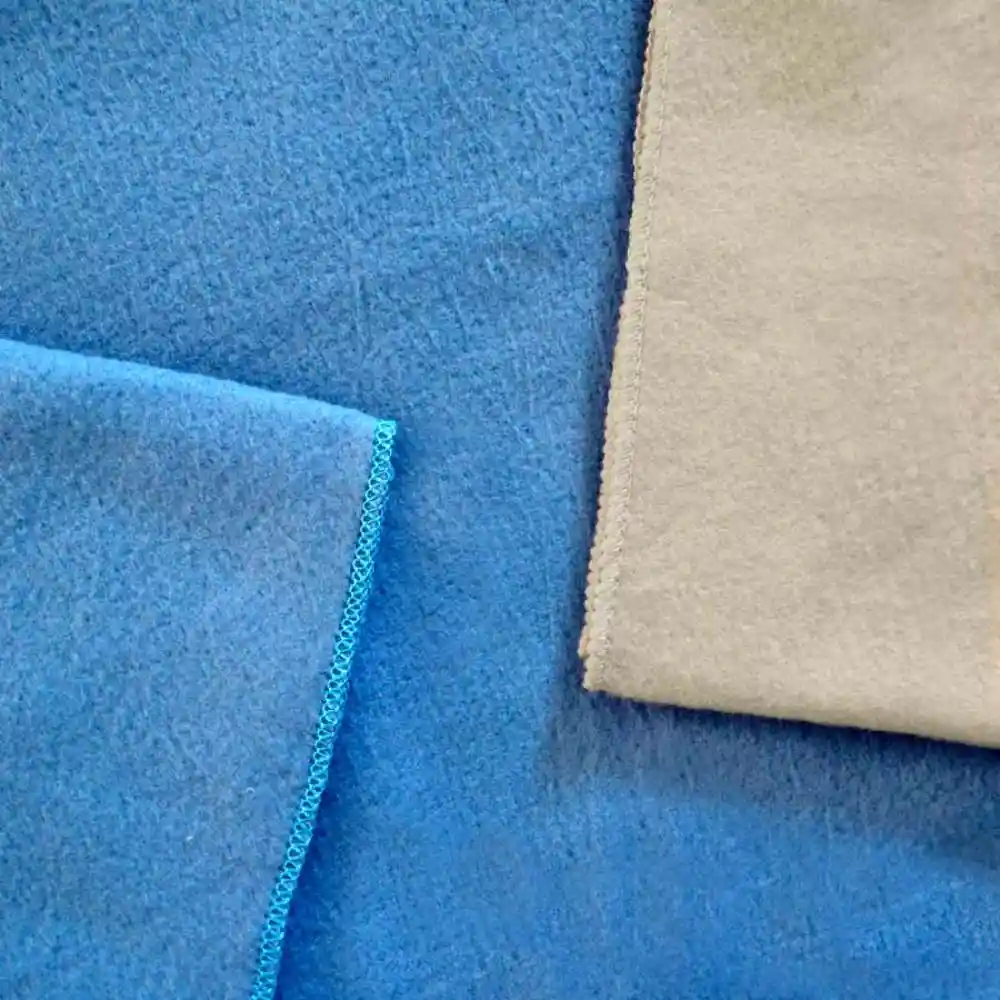 Set Mantas X 2 Fleece Azul_taupe 110x150cm