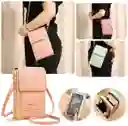 Bolso Billetera Porta Celular Visor Pantalla Tactil									