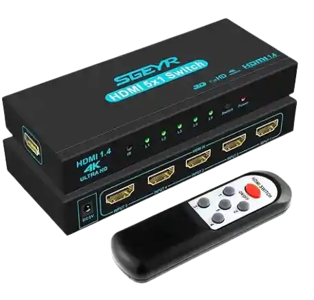 Interruptor Hdmi Sgeyr 5x1 Conmutador