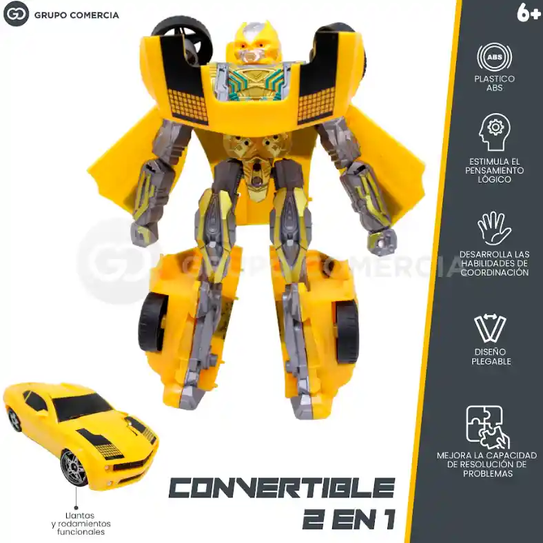 Figura De Acción Transrobots Robot Prime Carro Bunblebe