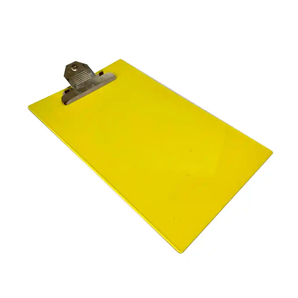 Tabla De Apoyo Planillera Plástica Tamaño Oficio En Colores.