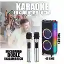 Parlante Profesional Potente Karaoke 2 Micrófono 3000w Mega Bass