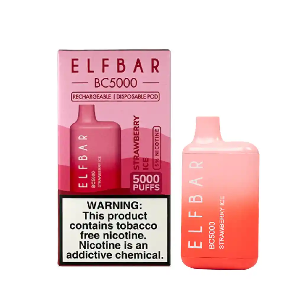 Vapeador Elfbar Strawberry Ice 5000 Puffs