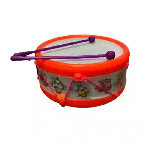 Juguete Tambor Musical Incluye 2 Baquetas Infantil Navidad