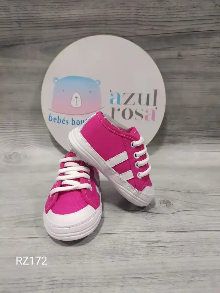 Zapato Fucsia Y Blanco Niña Talla 18