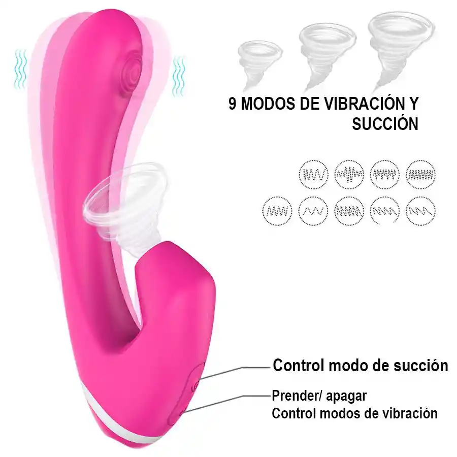 Vibrador S-hande Doble Estimulación Rabbit Pink