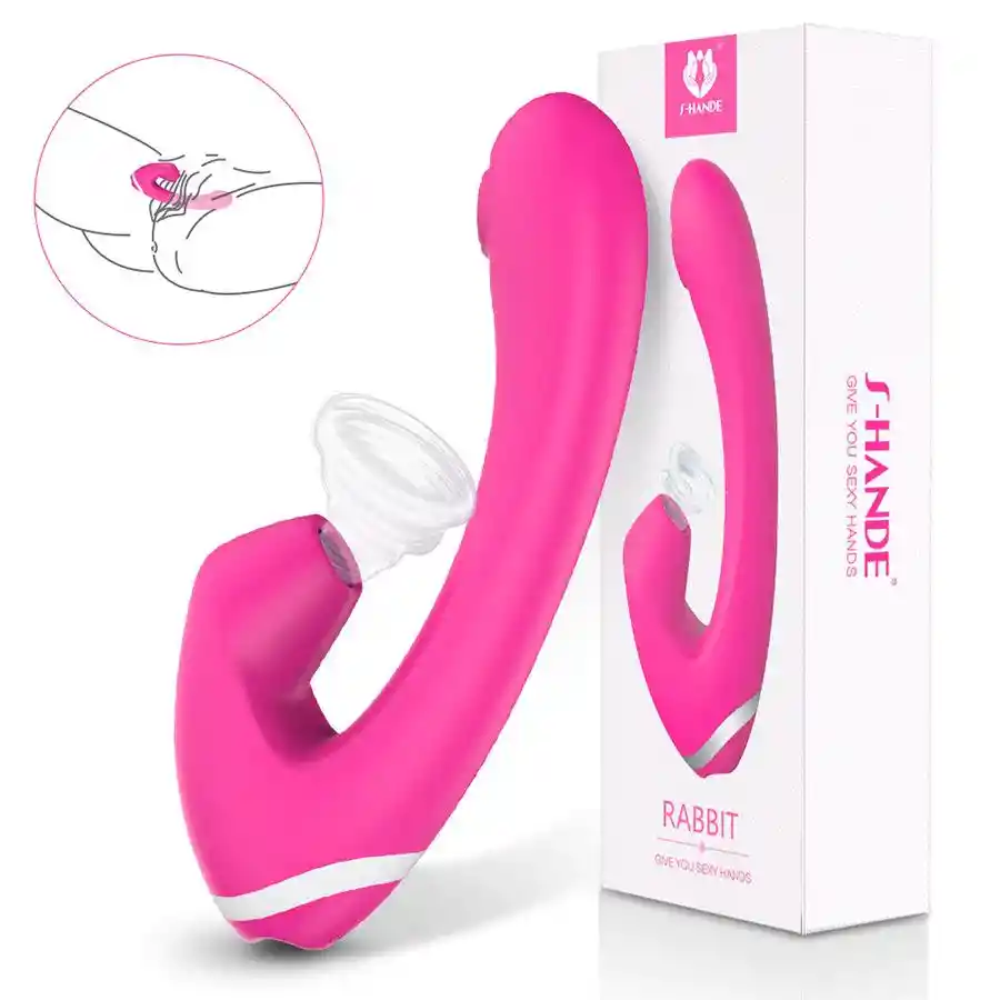 Vibrador S-hande Doble Estimulación Rabbit Pink