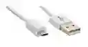 Cable Micro Usb Redondo Ofa De 1 Metro En Blanco