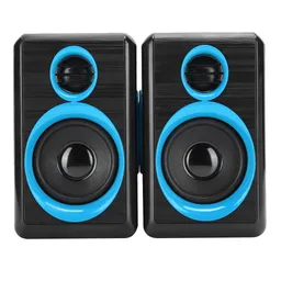 Parlantes Para Pc Super Bass Plug 3.5mm / Usb Alimentacion | Azul