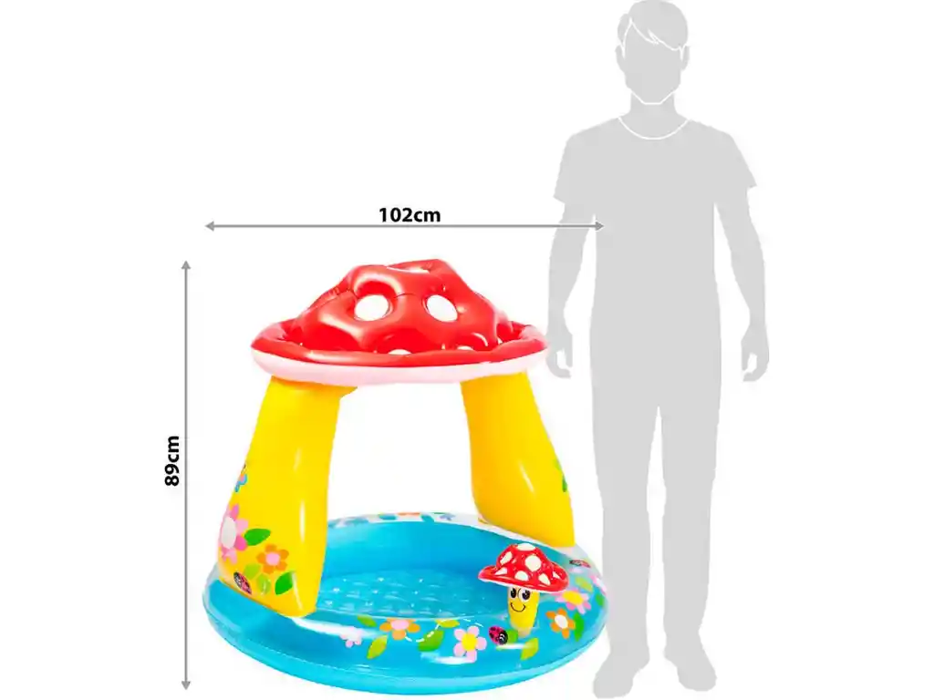 Piscina Inflable Redonda Intex 57114 De 102cm X 13cm 45l Multicolor