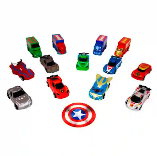 Set De Carros The Avengers Colección Juego Para Niños X13