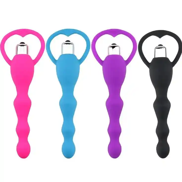 Dildo Anal Con Bala Vibradora - Beads With Vibration