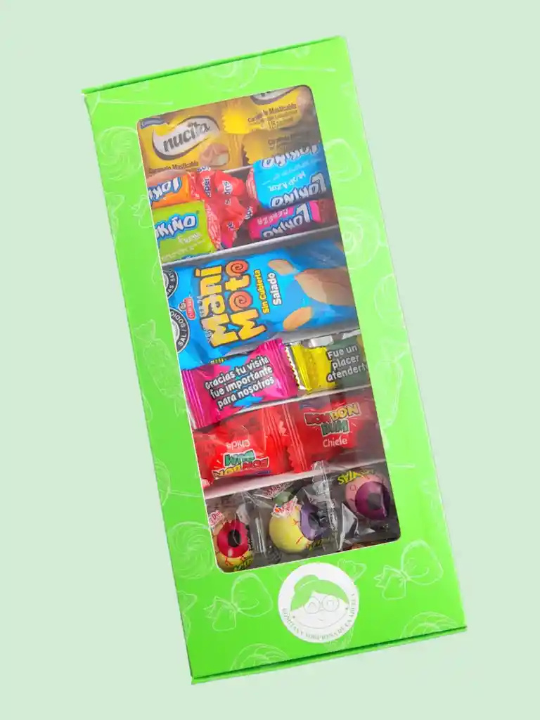 Caja De Dulces America Con Dulces Nucitas, Lokiños, Gomas Y Chicles			