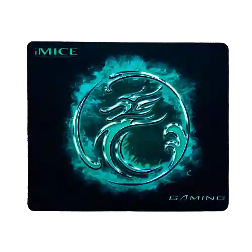 Mouse Pad Gamer 28 X 25 Cm Tapete Antideslizante Dragon Azul