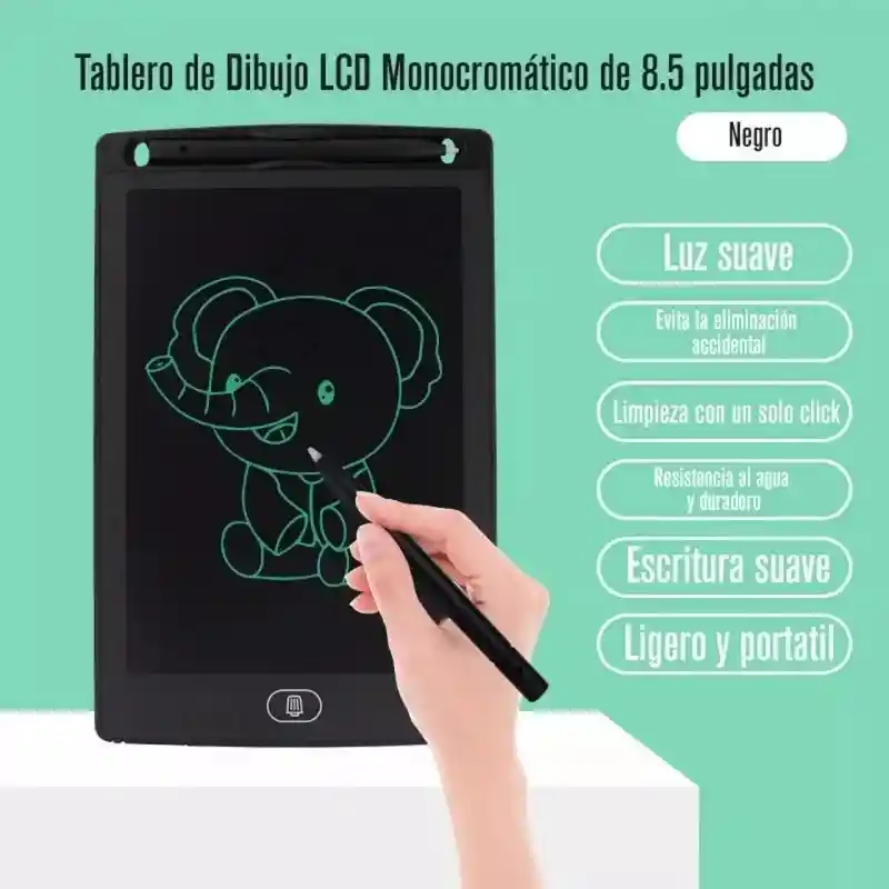 Tableta De Escritura Para Niños Lcd 8,5 Pulgadas Dibujos