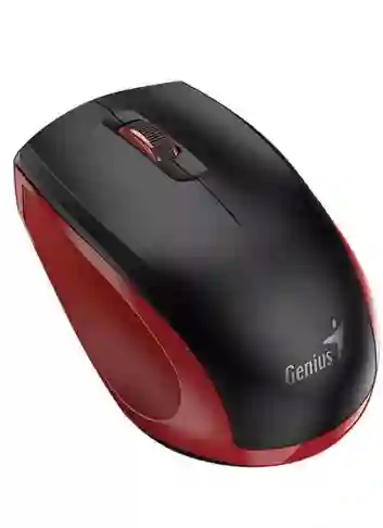 Genius Nx-8006s Mouse Inalámbrico Silencioso Rojo + Negro