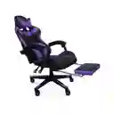 Silla Gamer Tapisado Ajustable 160 Grados Reposapies