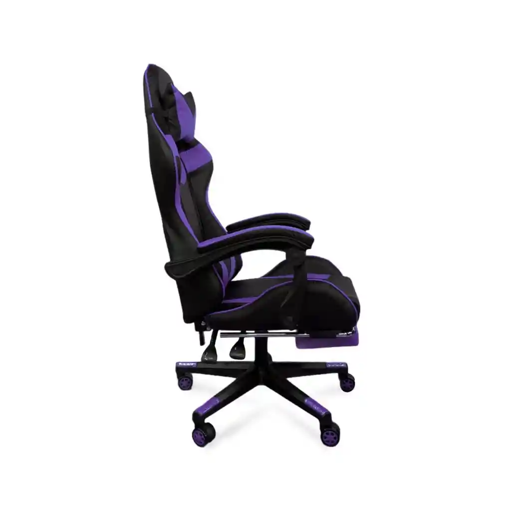 Silla Gamer Tapisado Ajustable 160 Grados Reposapies