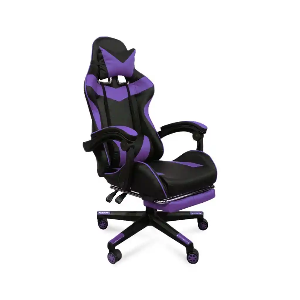 Silla Gamer Tapisado Ajustable 160 Grados Reposapies