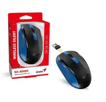 Genius Nx-8008s Mouse Inalámbrico Silencioso Azul + Negro