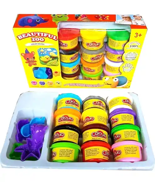 Juguete Set De Plastilina Beautiful Zoo X 12 Colores 9603 / Jd645