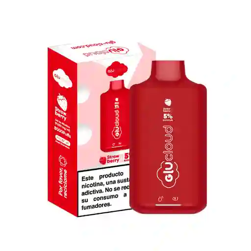 Vape Glucloud 8k Strawberry 8000 Puffs