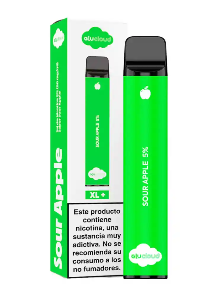 Vape Glucloud Sour Apple Xl 2500 Puffs